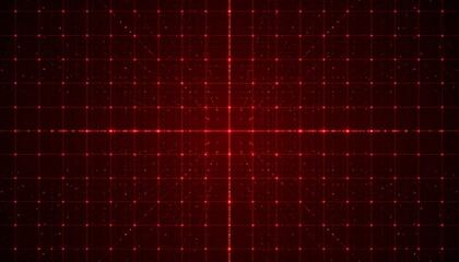 Red grid pattern with radiating light