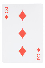 card gambling on white game luck three diamonds