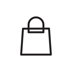 Shopping Bag Icon. Flat Design Symbols for Retail and Online Commerce.