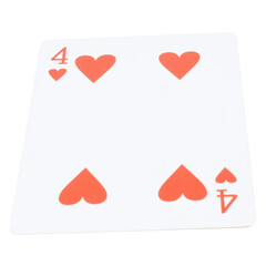 card gambling on white game luck four hearts