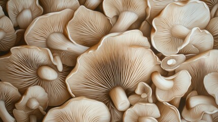 Close-up view of many mushrooms (1)