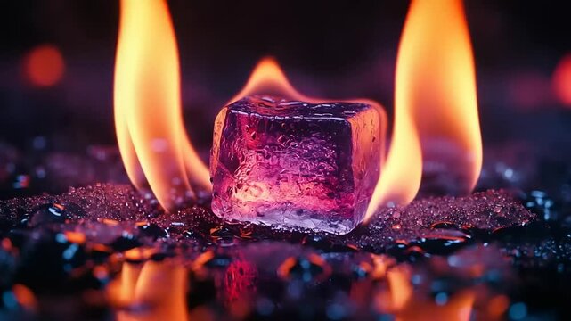 Burning Ice Cube