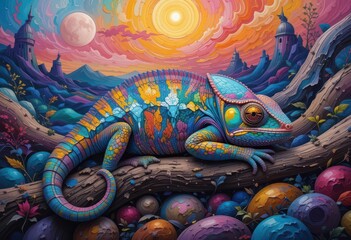  Painted Peace Chameleon s Harmony and Home with Heap of Hues
