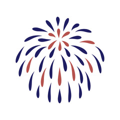 Fireworks Line Decoration – Japanese Summer Ornament (PNG Transparent Background)