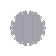  Yukiwa Frame – Japanese Snowflake Motif (PNG Transparent Background)