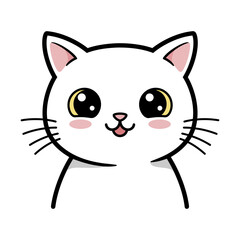 Adorable Kitty Head Kawaii Style