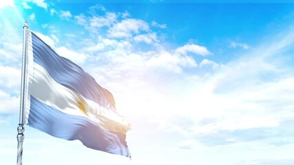 Argentina Flag - Powered by Adobe