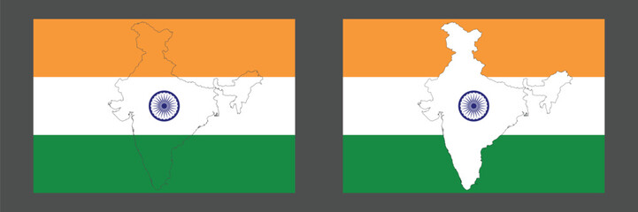 15 August Indian Flag for Independence Day. EPS Vector Illustration