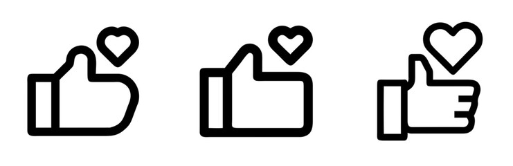 Obraz premium Like Icon Symbol for Social Media and Digital Interaction