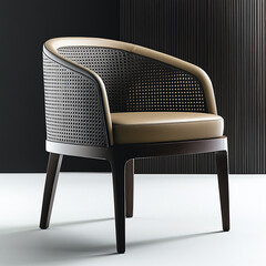 Customize look, scale 3d Antique chair model design .