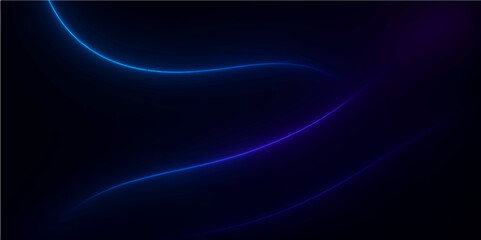 Abstract flowing blue and purple light waves creating an energetic, glowing fractal pattern