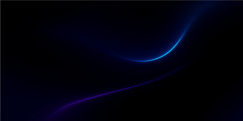 Abstract blue background with flowing light waves and glowing lines for a dynamic digital art design
