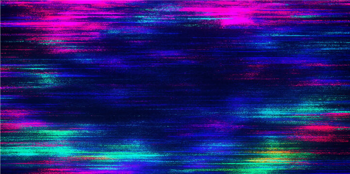 Abstract Digital Noise: A vibrant visual representation of digital disruption, with bands of luminous colors, creating a compelling blend of art and the digital realm.