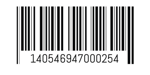 Random Barcode Vector – Abstract Barcode Strip Design for Label, Scan, and Identification Concepts