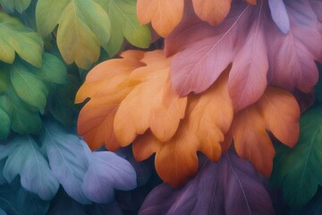Vibrant autumn leaves in a stunning display of colors and textures