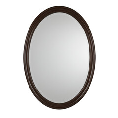 Modern wall mirror isolated on white background, simple rectangular shape with slim frame, clean and minimal aesthetic, suitable for home decor and lifestyle visuals.