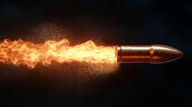 Fiery bullet
