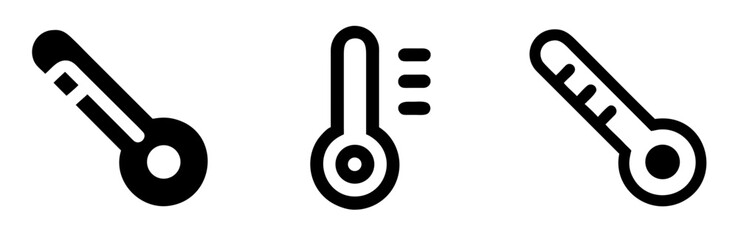 Thermometer Icon &ndash; Temperature and Measurement Symbol Vector Illustration