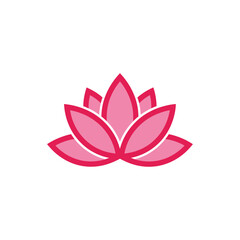 Minimalist pink lotus flower symbolizing inner peace, beauty, and wellness