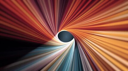 Colorful, flowing streaks of light twist and converge against a dark background, creating an abstract, dynamic, and cosmic visual that evokes motion, energy, and the mysteries of space.