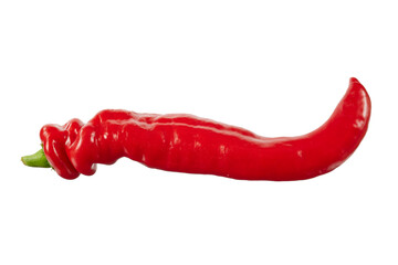 red hot chili pepper paprika vegetable isolated on white or transparent png