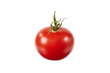 fresh red tomato isolated on white or transparent png