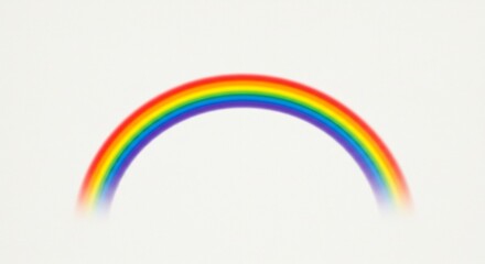 虹色 鮮やか 美しい弧 柔らかな光で輝く. AI Generated
