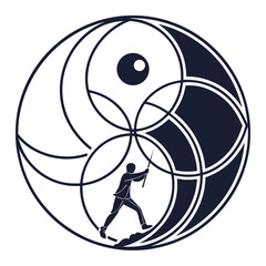 Centered Energy Icon Vector
