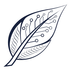 Nature’s Circuit Reimagined Vector
