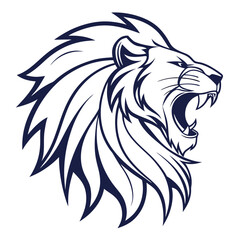 Emblem of Power and Fearless Authority Vector
