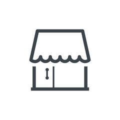 Universal Store & Boutique Icon. Outline and Solid Vector Illustrations for E-commerce, Retail, Marketplace, and Business