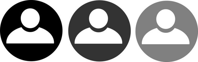 User Profile Icon, Minimal Person Symbol for UI and Apps
