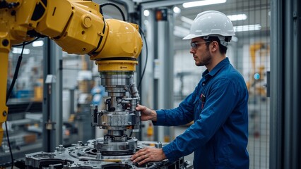 industrial worker in factory