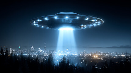 flying saucer, AI generated