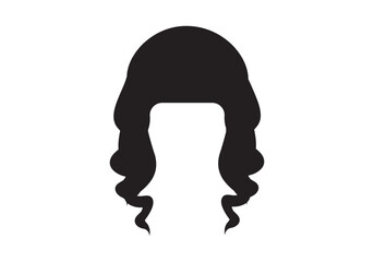 A collection of women's hairstyles of various forms. Wigs for creating different images
women wigs hairstyle silhouette vector illustration design