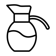 Cafe Vector Line Icon Design