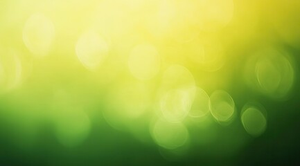 Abstract bokeh of soft greens and yellows