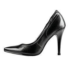Classic Black High Heels: Elegant black high-heeled pumps with a pointed toe, showcasing timeless style and sophistication. Perfect for professional settings or special occasions.