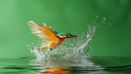 Kingfisher’s Aerial Dive