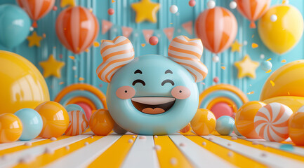 Naklejka premium cartoon toy art