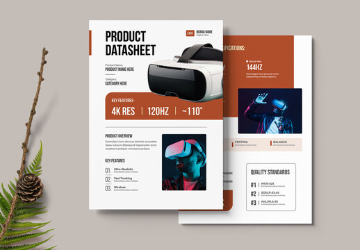 Product Datasheet Template Layout Design