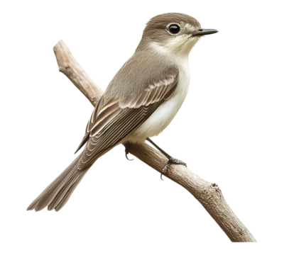 A bird is perched on a branch