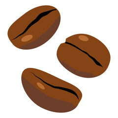 coffee beans vector illustration transparent background