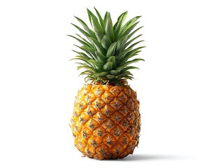 Fototapeta premium Pineapple on a white background