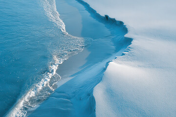 breathtaking aerial view of oceanic surface showcasing vivid interplay of light and shadow