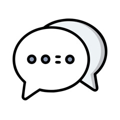 Fototapeta premium Bubble Chat Vector Icon Editable Illustration