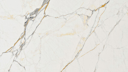 Obraz premium Elegant Marble Texture Calacatta Gold Veins on White Stone Background for Luxurious Design