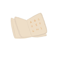 Kids Alphabet Book Illustration - Learning ABC