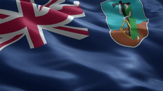 Waving Flag of Montserrat