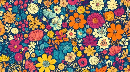 The stock photo showcases a seamless texture composed of intricate, hand-drawn floral elements in a burgundy color palette.